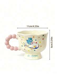 Care Bears X POKOJA LAND 1PC Ceramic Cup, Coffee And Milk Cup, Creating Warm Home And Office Decoration, Valentine's Day Creative Gifts, Ideal Birthday Gifts For Boyfriends, Girlfriends, Couples, Teachers, Etc - Multicolor - View 6