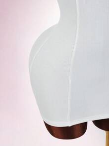 Amplova Women's Solid Color Coated Cup Padded Bodycon Mini Cami Dress,Summer Dresses For Women - White - View 8