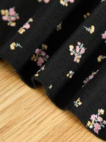 Rusticease Váy dài tay cổ tròn in họa tiết hoa cỡ lớn cho mùa đông - Nhiều màu - Xem 8