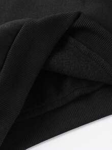 SHEIN Baby Girl Sweet Minimalist Bow Print Hooded Long Sleeve Fleece Sweatshirt, Suitable For Outings In Autumn/Winter