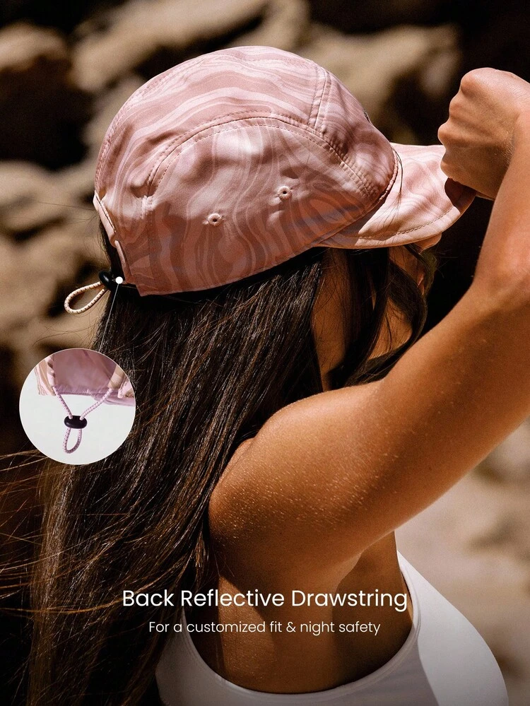 GLOWMODE X Discovery Keep It Cool Sweat-Wicking Quick-Dry Waterproof Unstructured Brim Unstructured Crown Reflective Drawstring Adjustable Double-Sided Cap Hat Hiking Outdoor Running Workout Active