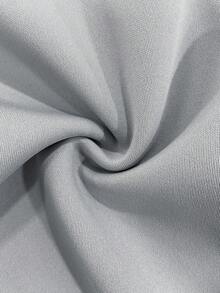 Franclia 女士宽松优雅阔腿裤，黑米色撞色设计，秋季款 - 灰色 - 查看 6