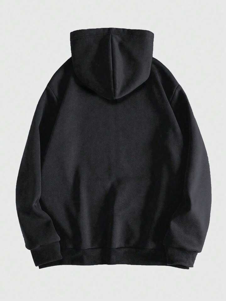 Our Goth Spring Casual Graphic Men'S Skull Letter Print Zip Up