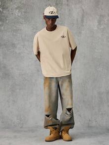 Manfinity VCAY Áo thun cổ tròn in họa tiết nhiều mảnh thường ngày rộng rãi cho nam - Nhiều màu - Xem 6