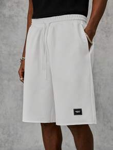 Manfinity VCAY 男士针织休闲宽松短裤三件套，时尚日常穿着 - 彩色 - 查看 6