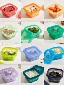 Joivida 便携场景版：可折叠硅胶碗 - 旅行、露营和婴儿喂养的理想之选 | 轻便防漏 - 彩色 - 查看 11