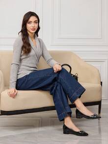 Sleekvia Women's Fashion Versatile Pointed Toe High Heel Pumps - Black - View 6