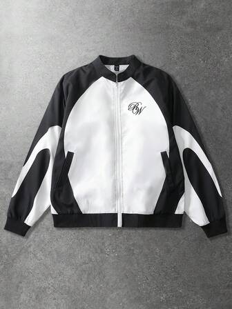 Street Life Chaqueta deportiva casual unisex, chaqueta estilo americano de calle para otoño/invierno