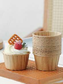 50pcs Muffin Cup Liners Cupcake Wrappers With Foil Rim For Gathering With Family & Friends Back To School - Multicolor - View 19