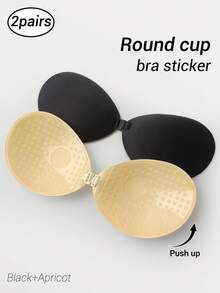 SHAPORA 2 Pairs Invisible Push-Up Bra Adhesive Nipple Covers