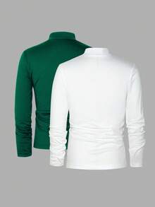 SHEIN Vacaura 2 pièces/Set Sous-pull col roulé de base pour garçons