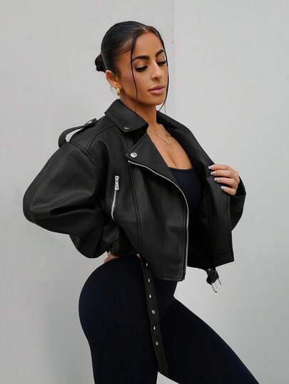 SAYEHFBABY Perfecto Zippé en PU