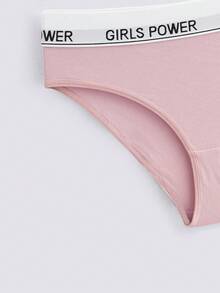 Loungeista Front Close Wireless Letter Graphic Bra Sets For Women