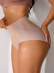 NudeFit 1 pieza Faja moldeadora de cintura elástica cómoda para mujer - Albaricoque - Ver 3