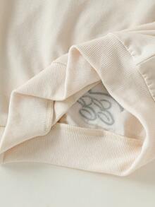 Elladie kids 两件套女童蝴蝶刺绣+格子拼接领卫衣+百褶裙时尚套装，百搭时尚校园风 - 黑色 - 查看 8