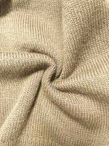 Lalippa Women's Casual Solid Color V-Neck Loose Knit Sweater, Autumn/Winter