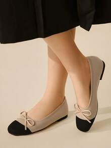 CUCCOO BASICS 女士时尚玛丽珍圆头平底鞋 - 黑色 - 查看 5