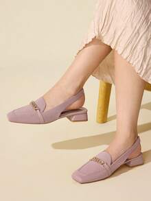 CUCCOO BASICS Mocasines planos versátiles y de moda para ir al trabajo de CUCCOO - Rosa - Ver 4