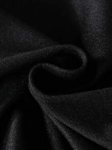 2pcs Girls Snug Fit Warm Solid Color Romper,Soft Ribbed Material Long Sleeve Jumpsuit Set For Autumn/Winter Home Outfits,Black,Summer - Multicolor - View 4