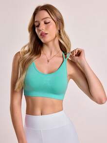 Sovereign Charm Soutien-gorge de sport sans couture, ajusté sexy, beau dos, soutien-gorge de sport pour la course