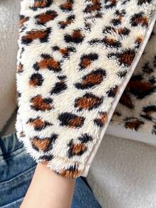 少女豹纹无袖外套 - 卡其色 - 查看 6