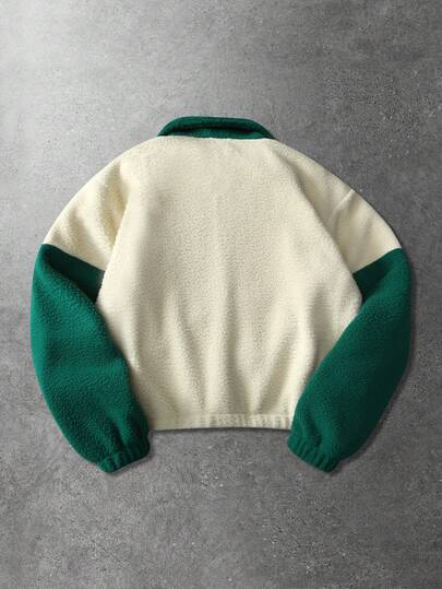 Street Life Veste américaine style patchwork unisexe, style de rue, automne/hiver