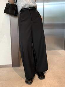 DAZY 女士加厚保暖宽松九分裤，优雅正式，秋冬款