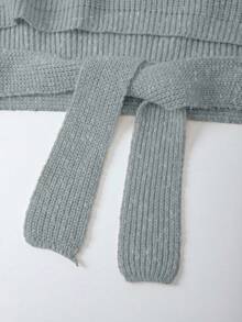 SHEIN Franclia 2pcs/Set Women Casual Loose Solid Color High Neck Sweater, Elegant & Versatile, Autumn/Winter