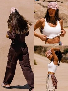 GLOWMODE Mũ lưỡi trai X Discovery Keep It Cool thấm hút mồ hôi, nhanh khô, chống thấm nước, vành mũ không cấu trúc, chóp mũ không cấu trúc, phản quang, dây rút, có thể điều chỉnh, hai mặt, thích hợp cho đi bộ đường dài, hoạt động ngoài trời, chạy bộ, tập luyện, thể thao. - Màu hồng gỉ - Xem 8