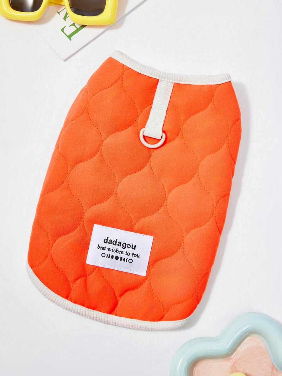 PETSIN Cozy Autumn/Winter Pet Vest – Cute, Breathable, And Easy-To-Wear Outfit For Small Dogs, Cats, And Other Tiny Pets, Great For Everyday Indoor And Outdoor Use - Orange - View 1