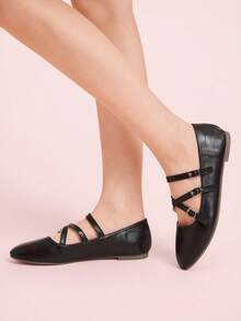 CUCCOO DOLLMOD Women's Casual Versatile Simple Flat Shoes - Brown - View 5