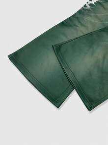 ROMWE MEN Street Life 男士字母印花哥特式连帽衫和运动裤套装，秋冬服装