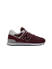 New Balance 574 Sneaker Unisex Burgundy ML574EVM - Red - View 1