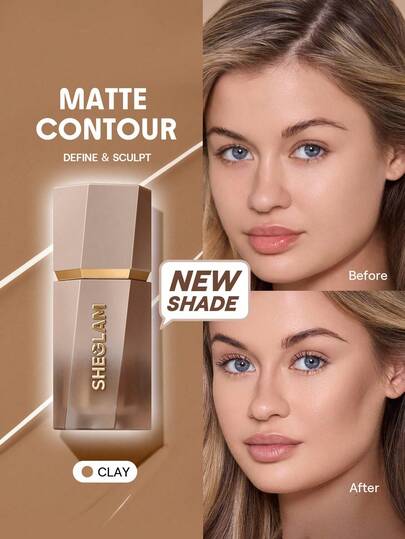 Sun Sculpt Liquid Contour-Clay Contour Liquid Non-Greasy Long Lasting Natural Bronzer Contouring Weightless Contour Brand Beauty Makeup Face Paint Cosmetic For Women Girls Perfect For Fall Winter Ideal For Y2K Fancy Fashion Suitable For Birthday Christmas Present Party Ready Best Color