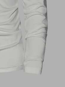 SHEIN Vacaura 2件/套 男童基础款高领长袖上衣，保暖打底衫，适合搭配牛仔裤、外套 - 彩色 - 查看 3