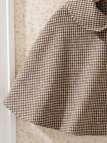 Souflis Souflis 女婴法式复古格子大衣，配同款格子贝雷帽，适合聚会、郊游和上学穿着。 - 彩色 - 查看 5