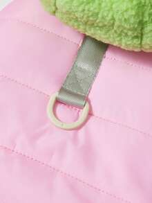 PETSIN Cuddly Thick Pet Jumpsuit – Cute Four-Legged Fleece Pajamas For Small Dogs & Cats, Cozy Autumn/Winter Outfit For Play And Relaxation - Pink - View 7