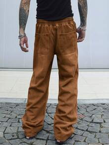 Manfinity Homme 男士纯色休闲系带牛仔裤