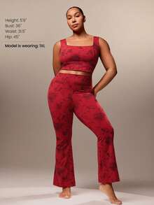 GLOWMODE FeatherFit™ Full Underarm Coverage Square Neck Sports Bra Low Impact Yoga Daily Removable Cups - Multicolor - View 7