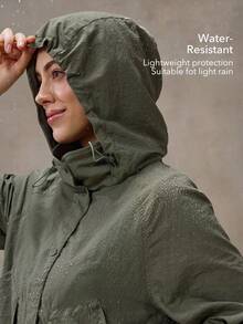 OutZeal 休闲拉链夹克，带口袋和插肩袖，百搭