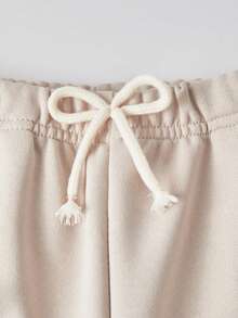 Sweetra Young 2件套少女灰色连帽卫衣和宽松运动裤休闲运动套装，拉链连帽衫和宽松长裤 - 卡其色 - 查看 4