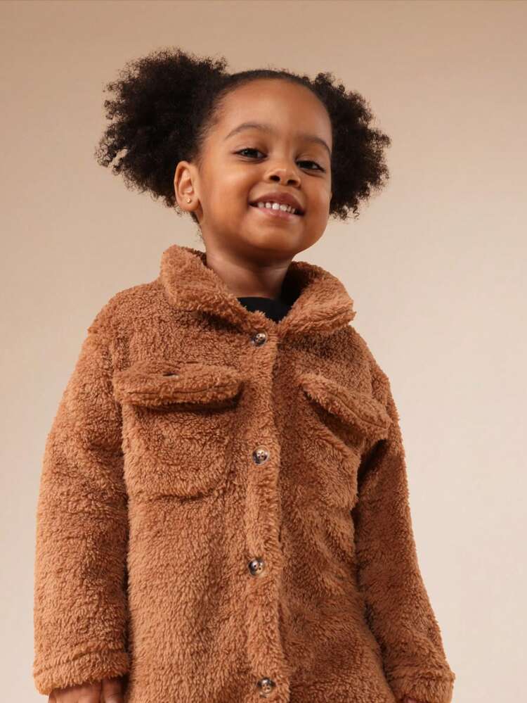 Hooded Teddy Bear Sherpa Jacket