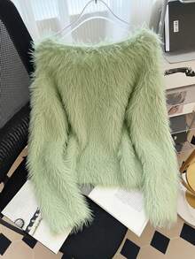 GlowEve CURVE 大码纯色休闲开衫，秋冬季