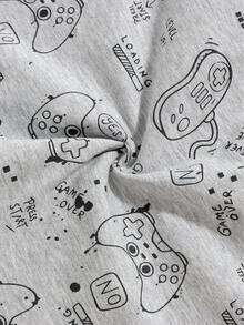 paquete de 5 calzoncillos de algodón cómodos con estampado de videojuegos para niños - Multicolor - Ver 5