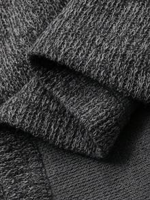 Dazy Plus 时尚休闲撞色拼接衬衫领宽松百搭大码女式T恤，春秋季长袖女装