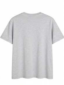 EMERY ROSE “活在当下”T恤，爱心圆领衫，送给她的康复礼物，鼓励T恤，励志语录T恤，心理健康意识 - 淺灰色 - 查看 2