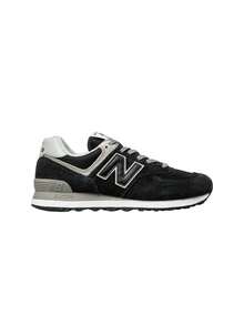 New Balance 574 Women Casual Shoes Black White ML574EVB - 黑白 - 查看 1