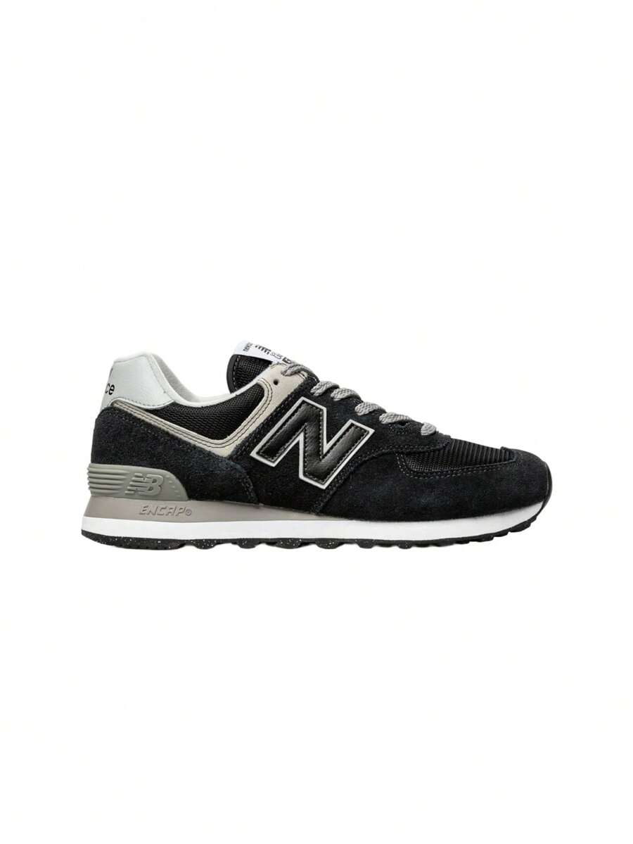 New Balance 574 Women Casual Shoes Black White ML574EVB - 黑白 - 查看 1