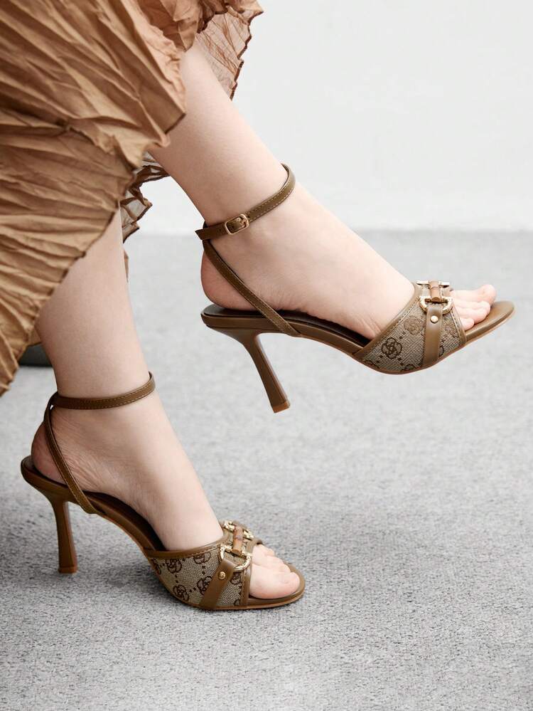 CUCCOO BIZCHIC Women's Elegant Commuter Heeled Sandals For Christmas Valentine's Day Summer Shoes