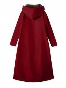 GlowEve 女士蓬松连帽长款常规夹克